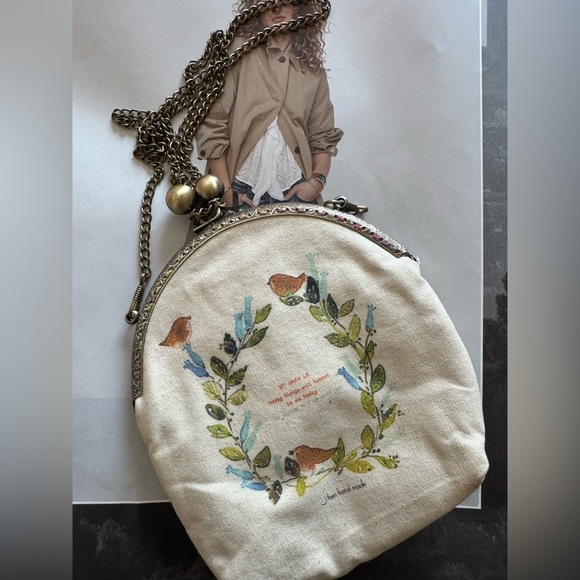 Handbags - Vintage Floral Canvas Crossbody Bag